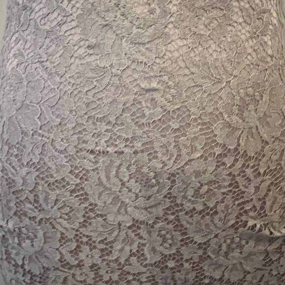 Lace Satin Sheath Dress - Picture 2 of 3